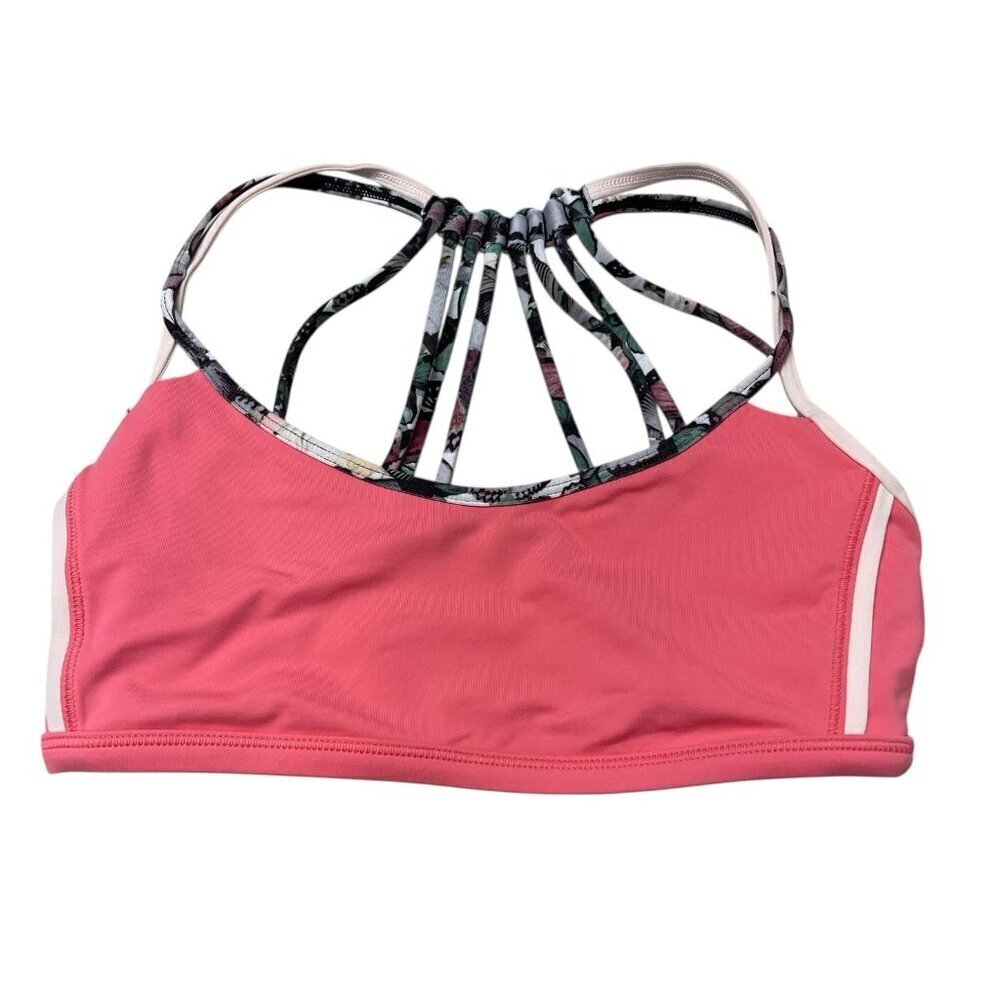 Lululemon Free to be Bra Women's 4 Strappy Wild Sports Running Racerback Pink